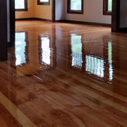 polished wood floor